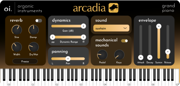 Screenshot of arcadia plugin.